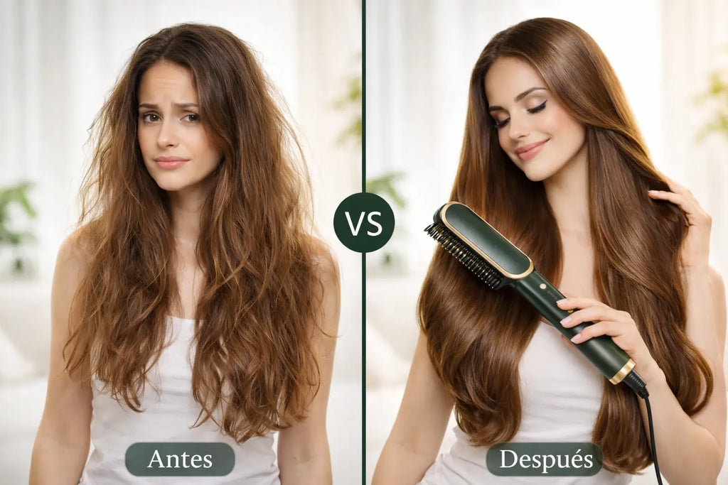 “Cabello liso en minutos sin dañar tu pelo ✨”