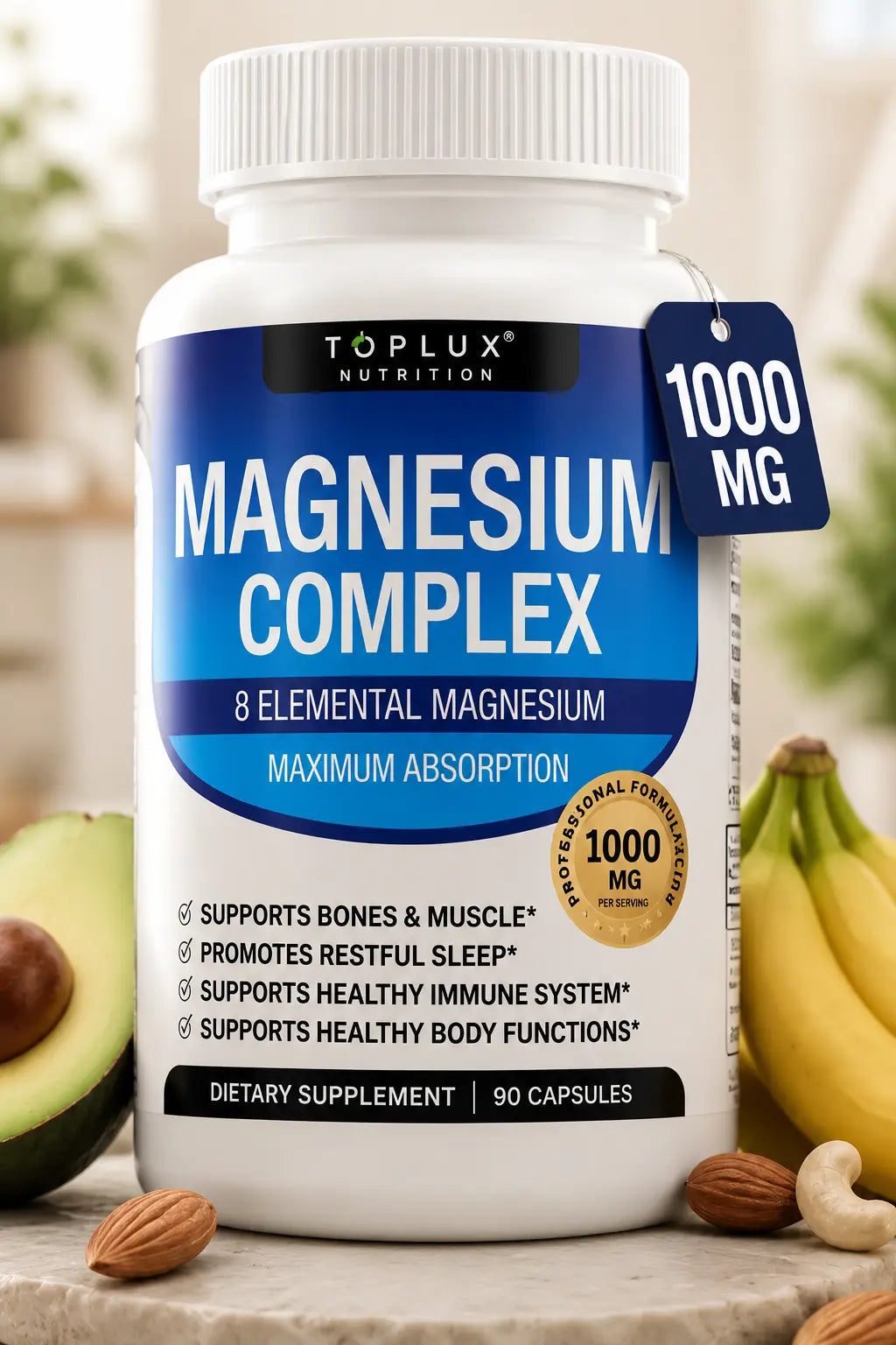⚡ ¿Te Despiertas Cansado? Recupera Tu Energía con Magnesium Complex 1000mg ⚡