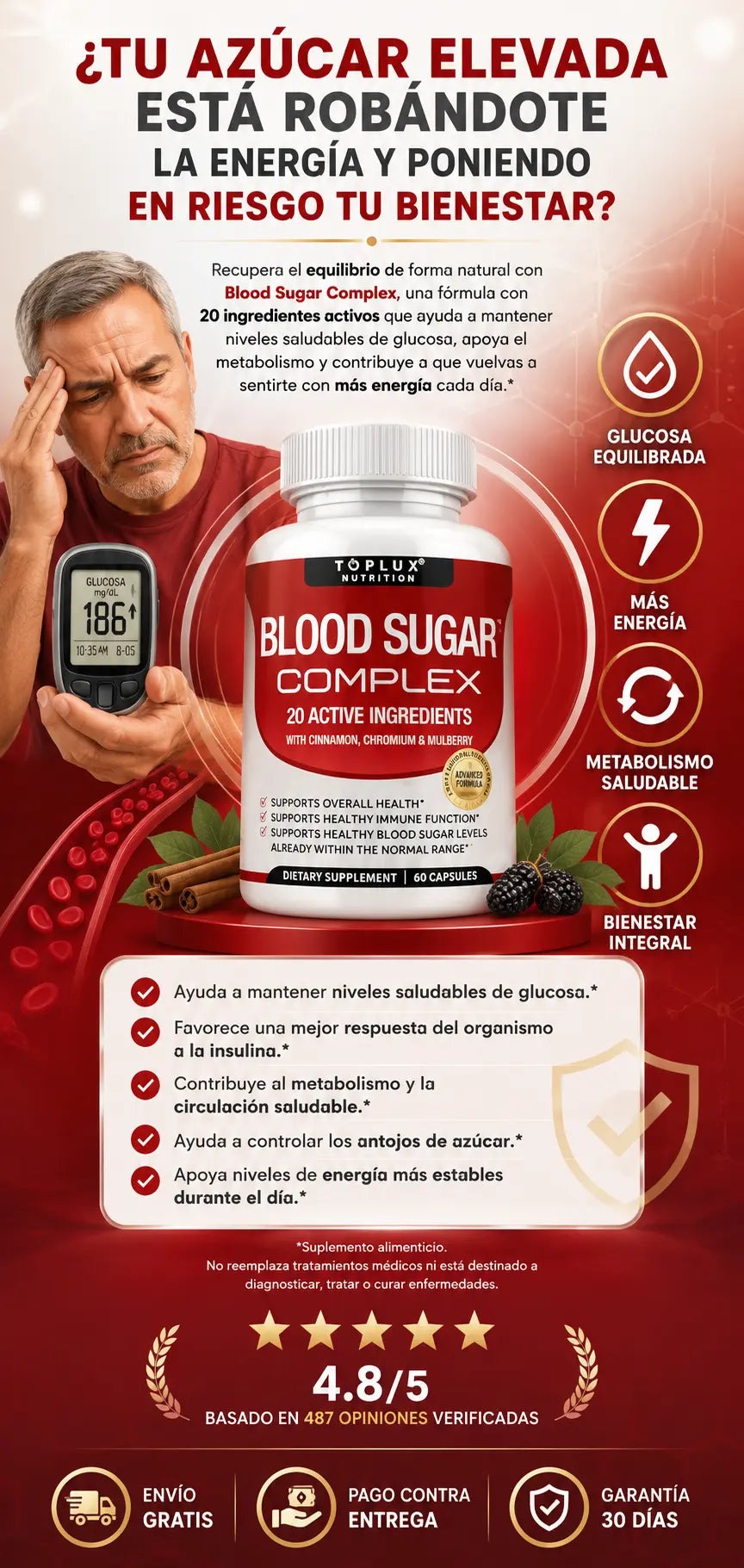 Blood Sugar Complex | Apoyo Natural para la Glucosa