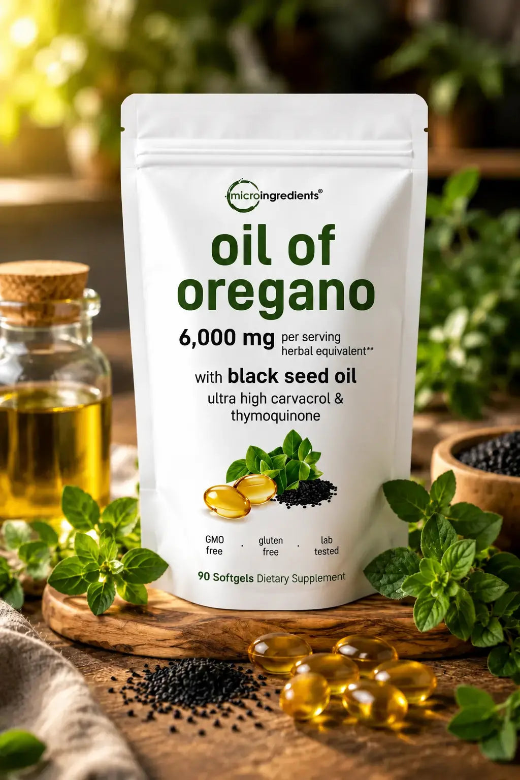 Oil of Oregano + Black Seed Oil | Apoya Tus Defensas y Bienestar Natural
