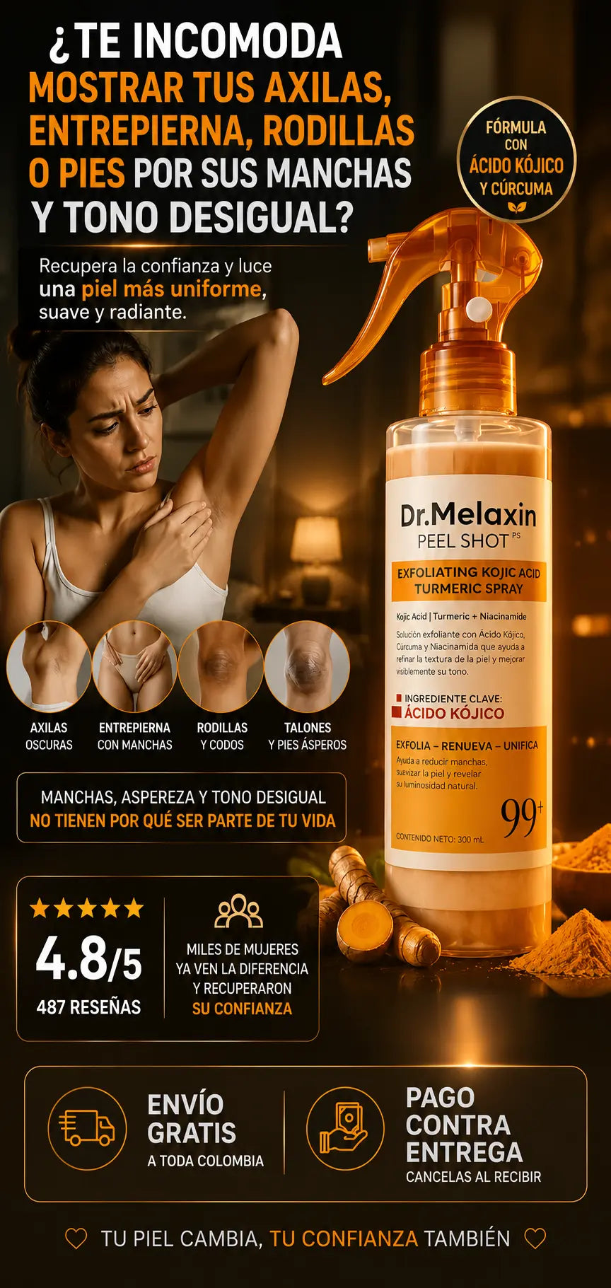 .Spray Exfoliante Iluminador Dr. Melaxin Peel Shot 💎