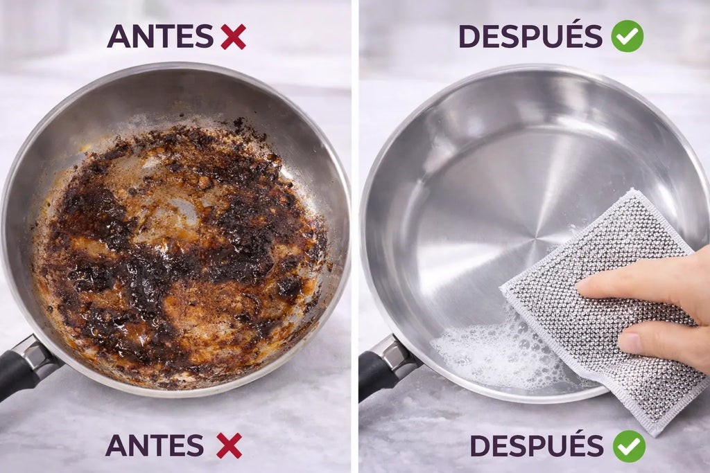 Paños Metálicos Antirayones – Elimina Grasa Difícil Sin Esfuerzo