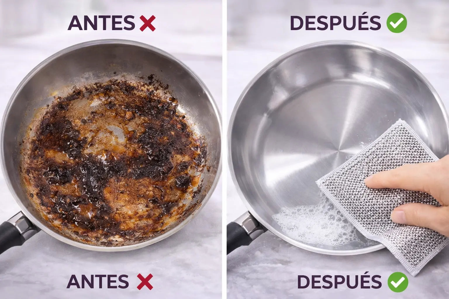 Paños Metálicos Antirayones – Elimina Grasa Difícil Sin Esfuerzo