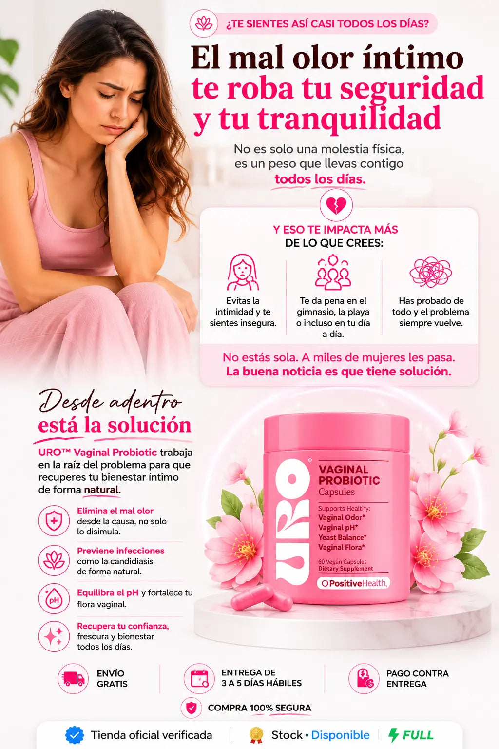 ¿El mal olor íntimo afecta tu confianza? Descubre la solución que trabaja desde adentro