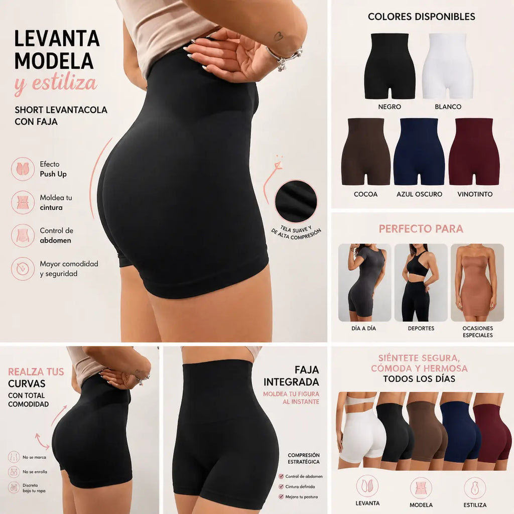 Levantacola con Faja – Push Up + Control Abdomen 🍑✨