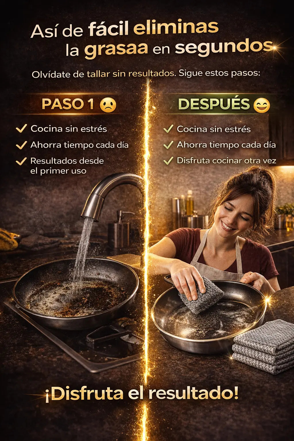 Paños Metálicos Antirayones – Elimina Grasa Difícil Sin Esfuerzo